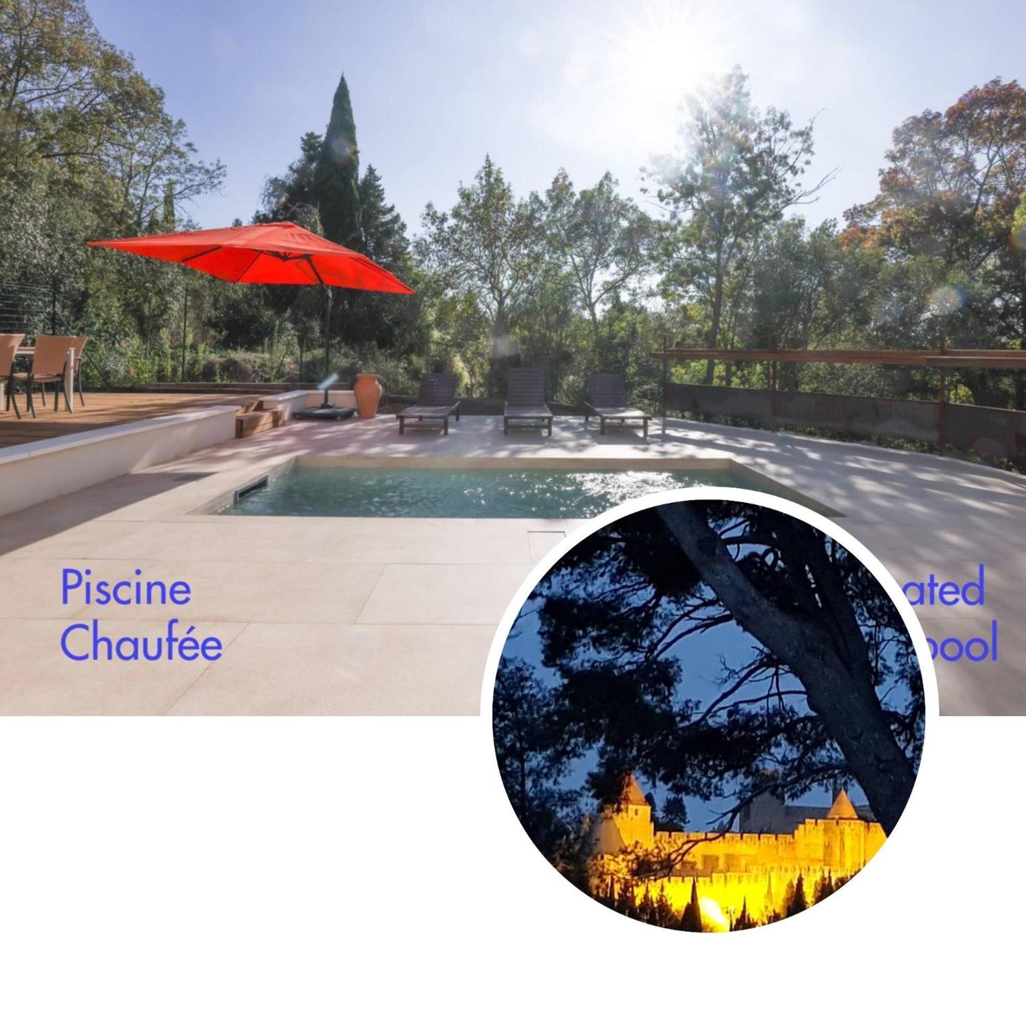 Villa St Francois Piscine Privee Chauffee ,Clim ,Parking Gratuit Carcasona Exterior foto
